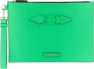 Versace Medusa-Motif Zipped Clutch Bag