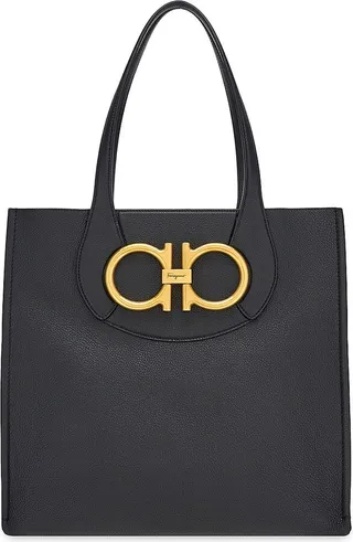 Maxi Gancino Leather Tote
