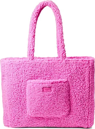 UGG Adrina Tote Sherpa (Neon Pink) Handbags