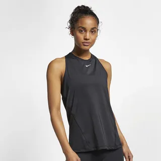 Women's Nike Pro Mesh Tank Top in Black