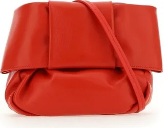 Jil Sander Logo Embossed Shoulder Bag