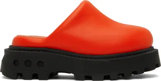 Simon Miller Red Grip Bubble Clogs