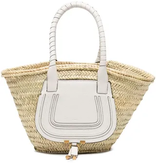 Marcie raffia tote bag