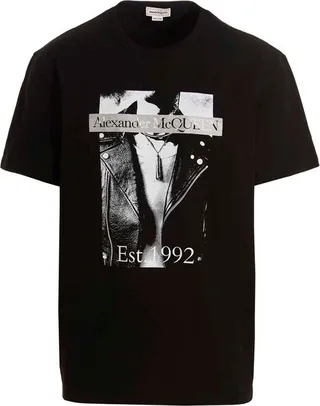 Alexander McQueen Graphic Printed Crewneck T-Shirt