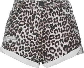 Denim Shorts Khaki