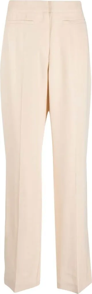 Straight-Leg Cut Trousers