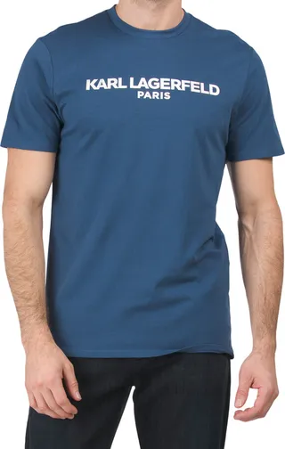 Foil Print Logo Crew Neck T-shirt