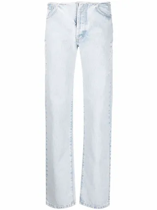 Distressed-Detail Jeans