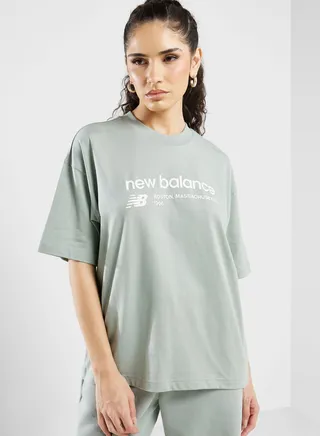 Linear Heritage Jersey Oversized T-Shirt