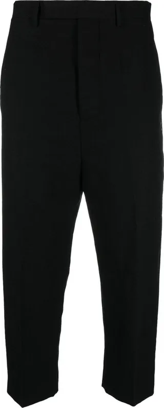 Cropped Wool Trousers