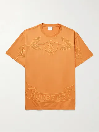 Logo-Embroidered Cotton-Jersey T-Shirt