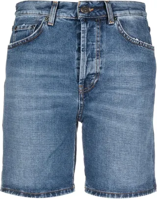 Logo-Patch Denim Shorts