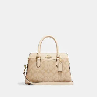 Mini Darcie Carryall In Blocked Signature Canvas