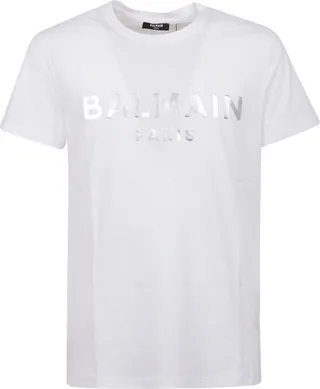 Balmain Logo Printed Crewneck T-Shirt