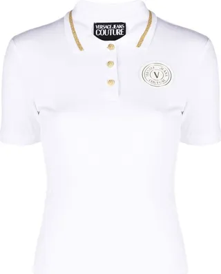 V-Emblem polo shirt