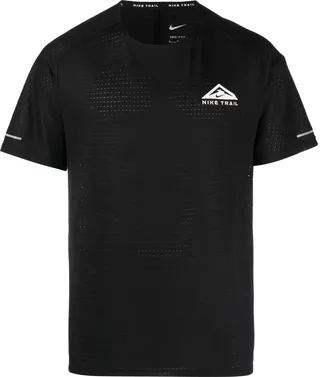 logo-print trail running T-shirt