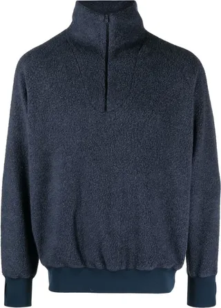 Short-Zip Knit Jumper