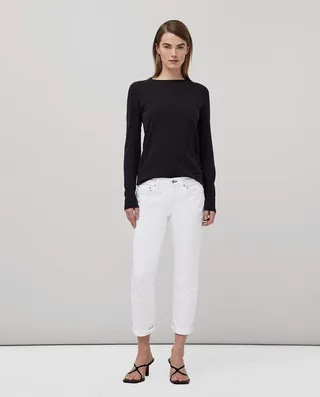 Dre Low-rise Boyfriend - White