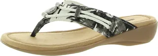Silverthorne Womens Slip On Slides Thong Sandals