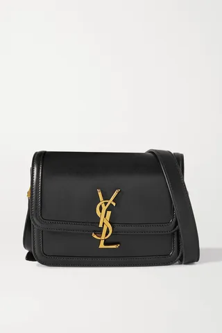 SAINT LAURENT - Solferino Small Leather Shoulder Bag - Black