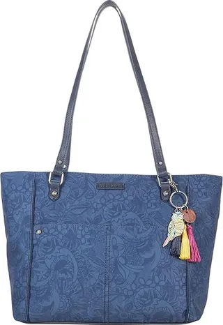 Sakroots Artist Circle Medium Tote (Indigo Spirit Desert II) Tote Handbags