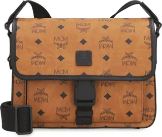 MCM Klassik Logo Patch Small Messenger Bag