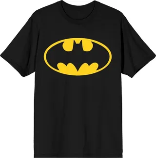 Batman Emblem Men’s Black Big & Tall T-shirt-XL