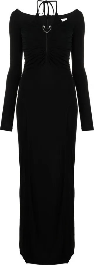 Mobious slit gown