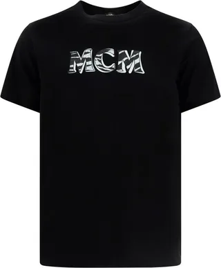 MCM Logo Printed Crewneck T-Shirt