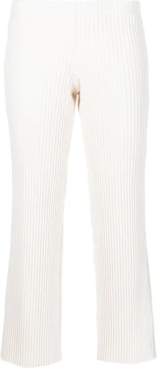 Ribbed Cropped Trousers