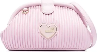 Logo-Plaque Faux-Leather Crossbody Bag