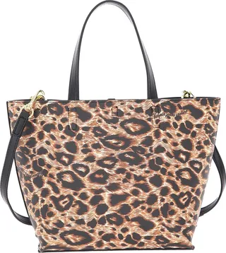 Versace Jeans Couture Leatherette Tote With Print Detail