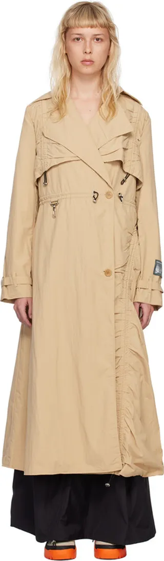 Reese Cooper Tan Cinched Trench Coat