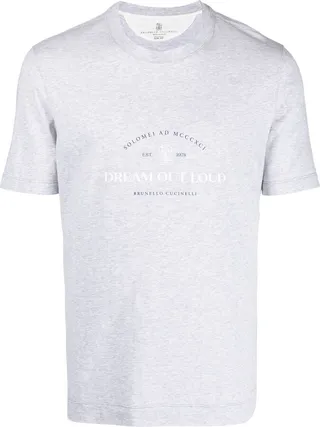 logo-print cotton T-shirt