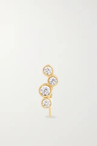 Kimaï - Evidence 18-karat Recycled Gold Laboratory-grown Diamond Single Earring - One size
