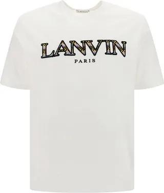 Lanvin Logo Embroidered Crewneck T-Shirt