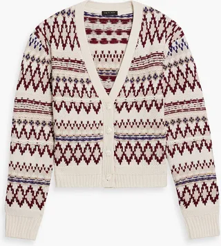 Willow Fair Isle wool cardigan