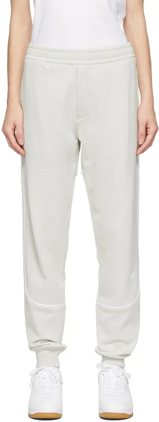 Helmut Lang Grey Terry Logo Lounge Pants