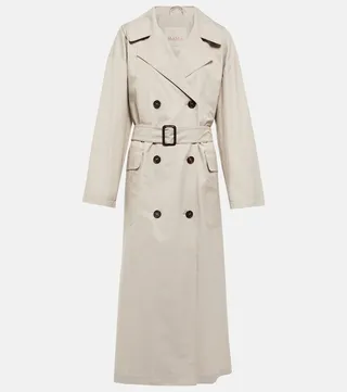 Cotton-blend trench coat