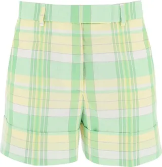 Thom Browne Check-Printed Tailored Shorts