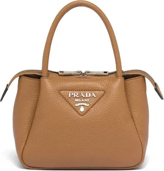 Logo-Embellished Leather Mini Bag