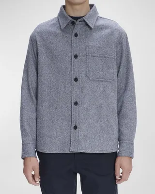 Men's Surchemise Basile Wolol-Blend Overshirt