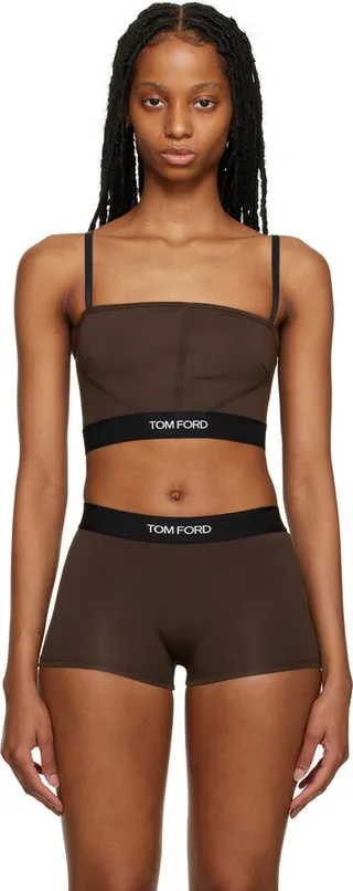 TOM FORD Brown Signature Camisole