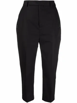 High-Waisted Cropped Trousers