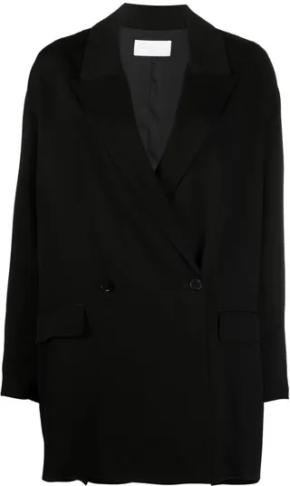 Boxy Double-Breasted Coat