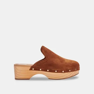 Closen Clogs Cognac Suede