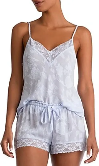 In Bloom by Jonquil Lace Trim Pajama Set