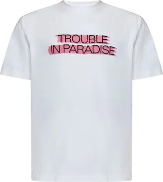 Palm Angels Slogan-Printed Crewneck T-Shirt