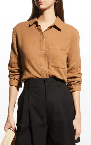 Ellis Collared Gauze Shirt