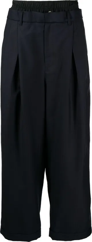 Wool Wide-Leg Trousers